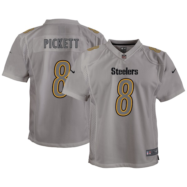 Kenny Pickett Pittsburgh Steelers Nike Youth Atmosphere Game Jersey - Gray