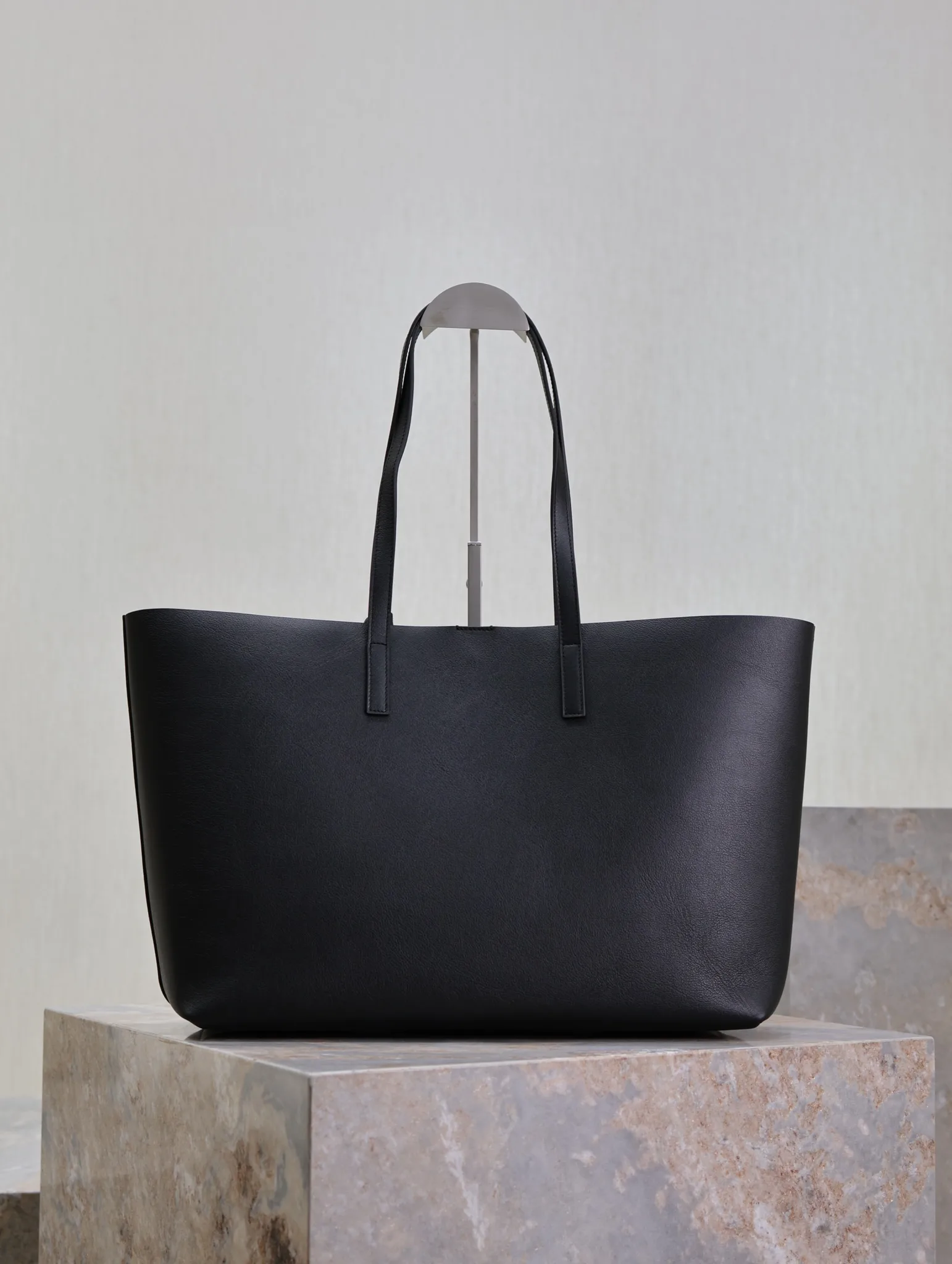Saint Laurent Black Calfskin Tote Bag product photo from LabelPicks