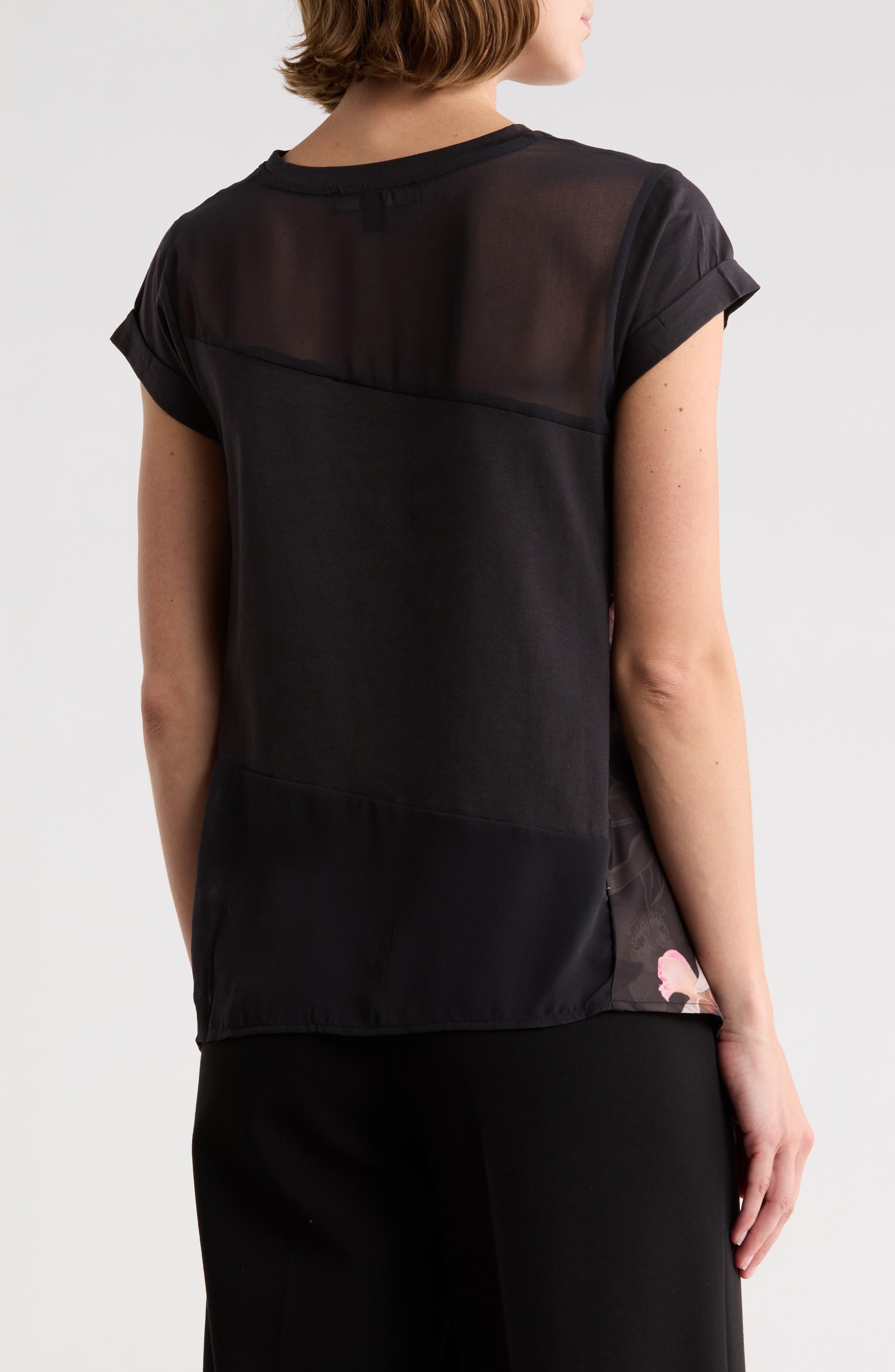 AllSaints Zala Colorblock Cap Sleeve Top