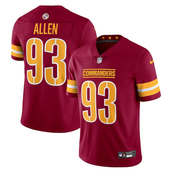 Jonathan Allen Washington Commanders Nike  Vapor Untouchable Limited Jersey - Burgundy/Black