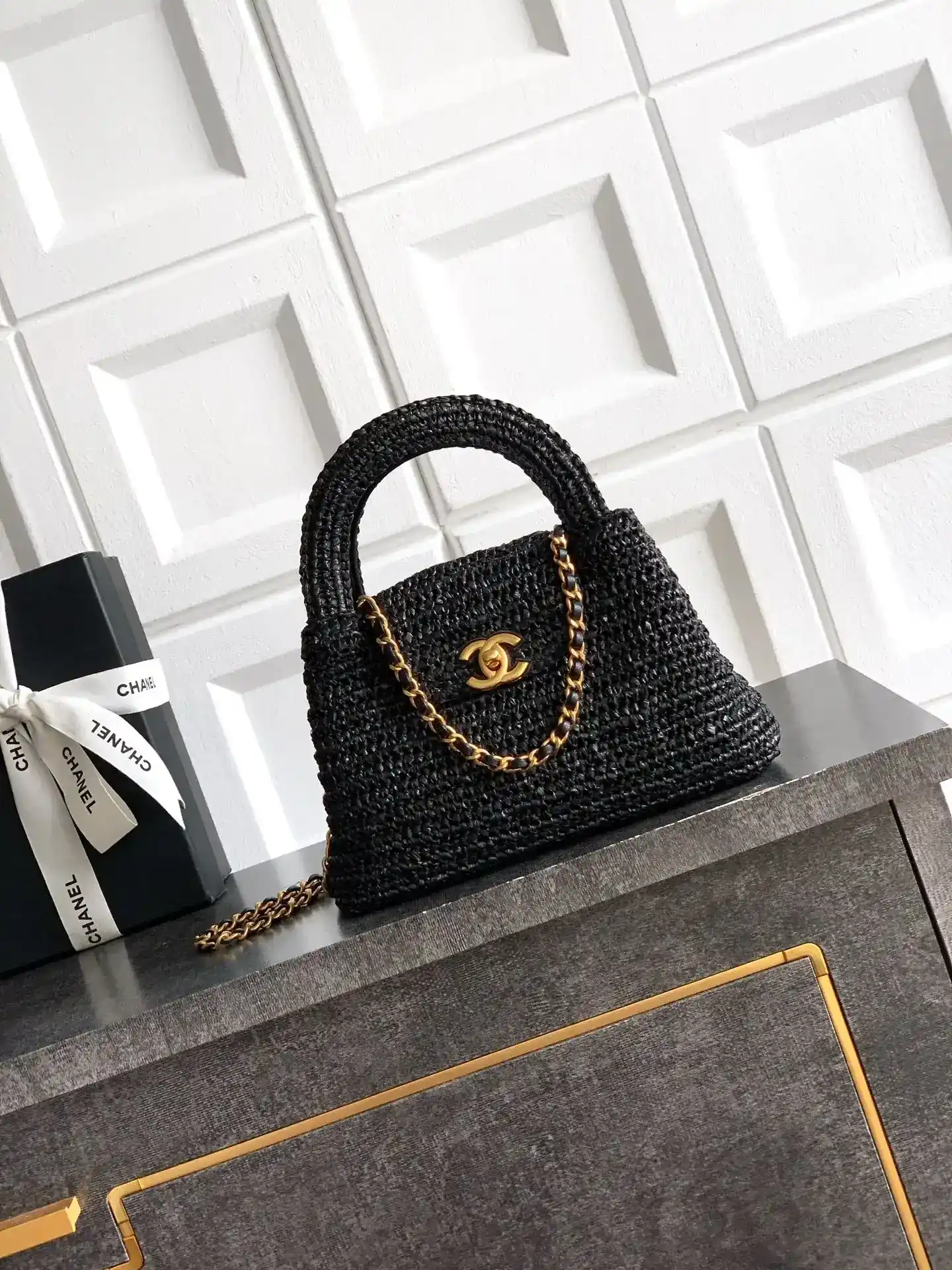 Chanel Woven Leather Top Handle Bag product photo from LabelPicks
