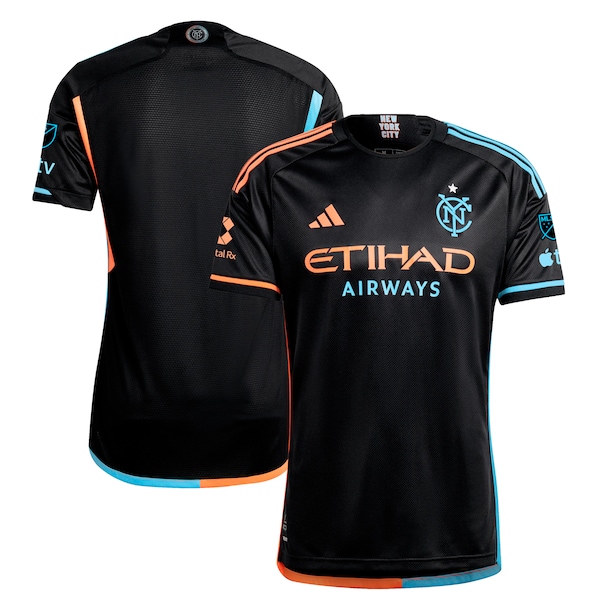 New York City FC adidas 2024 24/7 Kit Authentic Jersey – Black
