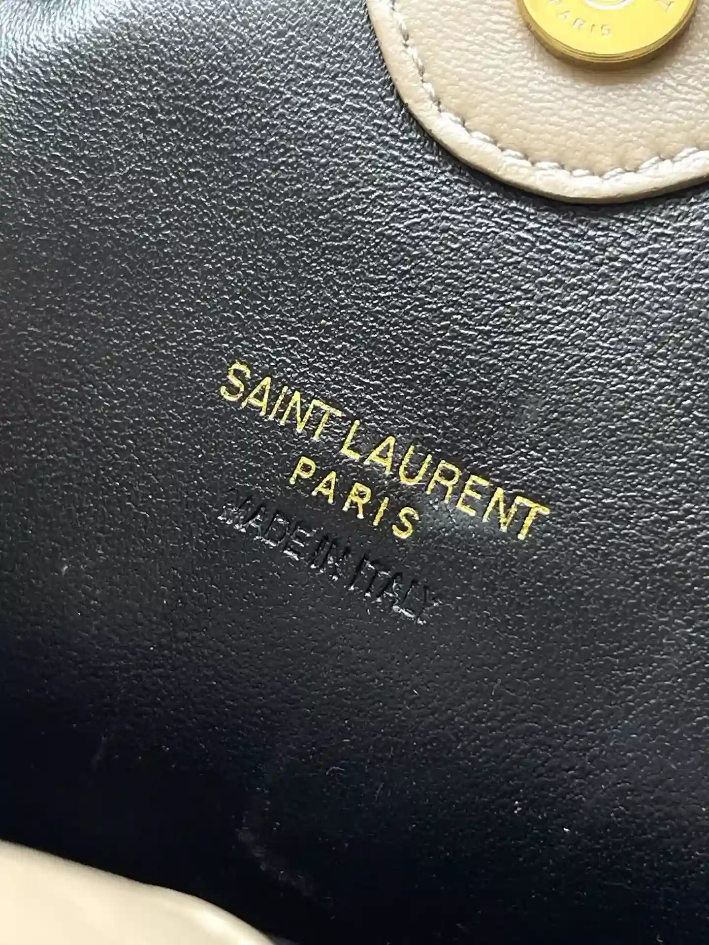 Saint Laurent Jamie Beige Lambskin Bucket Bag product photo from LabelPicks