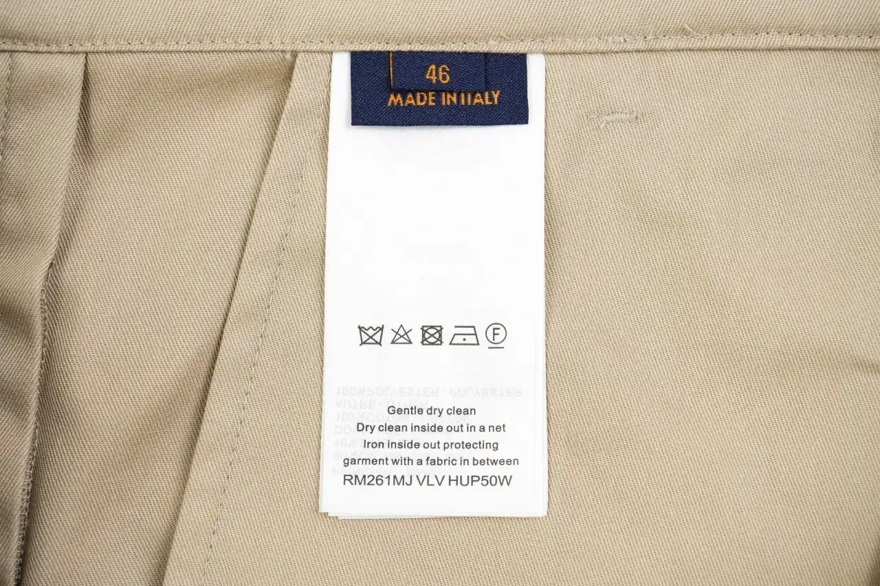 Louis Vuitton Khaki Multi Pocket Embroidered Cargo Pants product photo from LabelPicks
