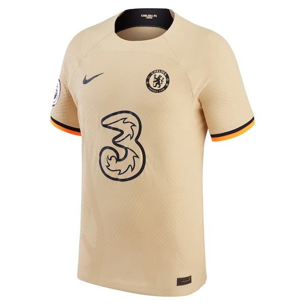 Pierre-Emerick Aubameyang Chelsea Nike 2022/23 Third Vapor Match Authentic Player Jersey - Gold