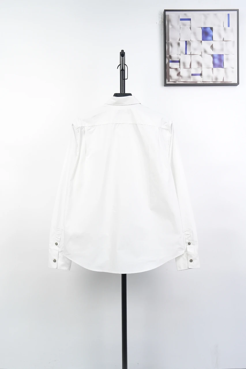 Louis Vuitton White 1854 Satin Embroidered Long Sleeve Shirt product photo from LabelPicks