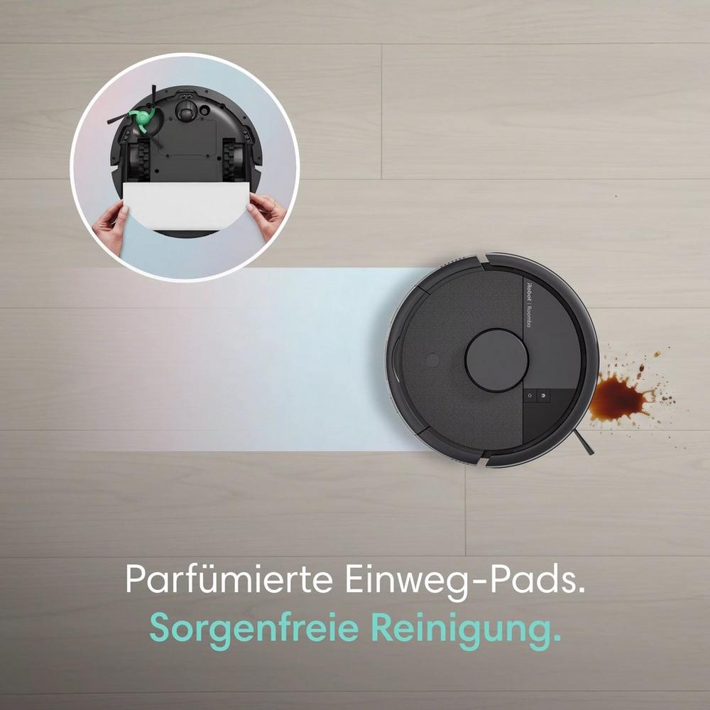 Roomba® Mini Saug- & Wischroboter + AutoEmpty™ Dock – Schwarz