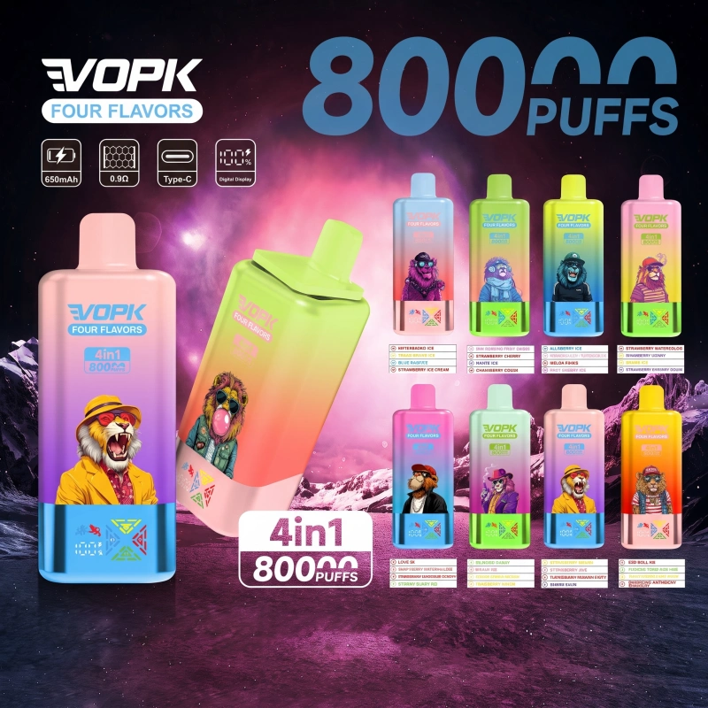 VOPK 80000 Puffs 4 Flavors Disposable Vape