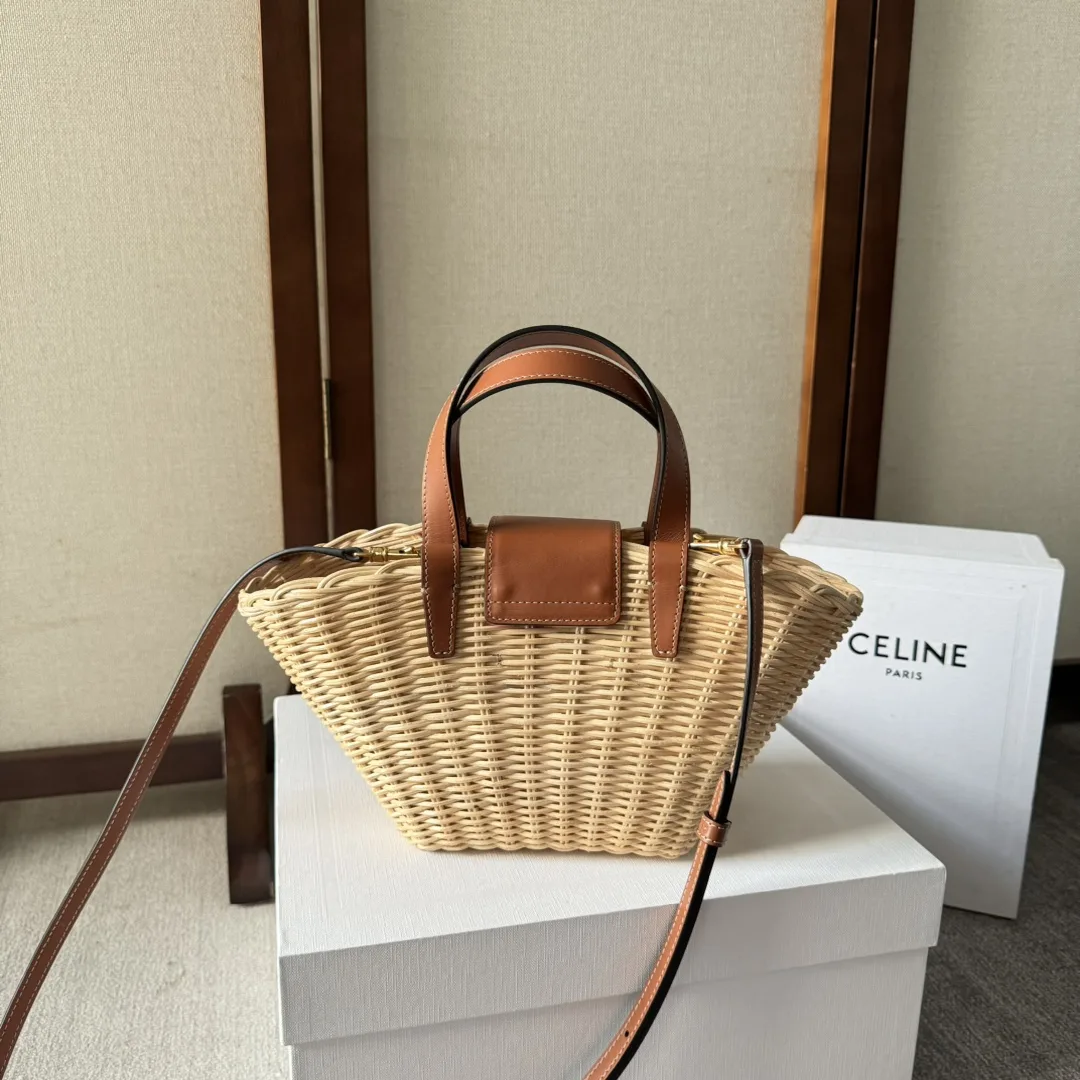 Celine Straw Woven Shoulder Bag product photo from LabelPicks