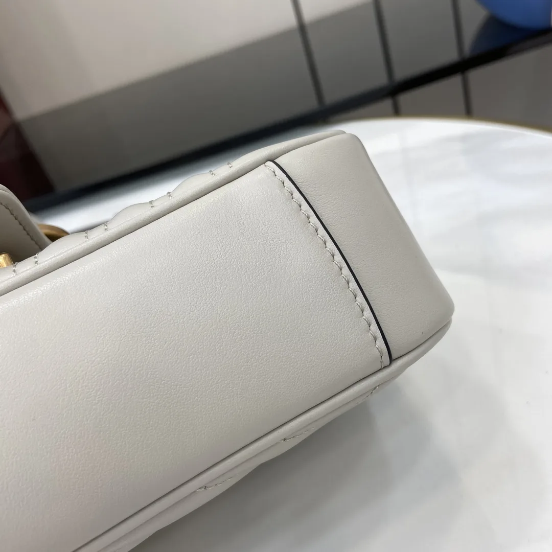 Gucci Marmont Grey GG Supreme Canvas Crossbody Bag product photo from LabelPicks