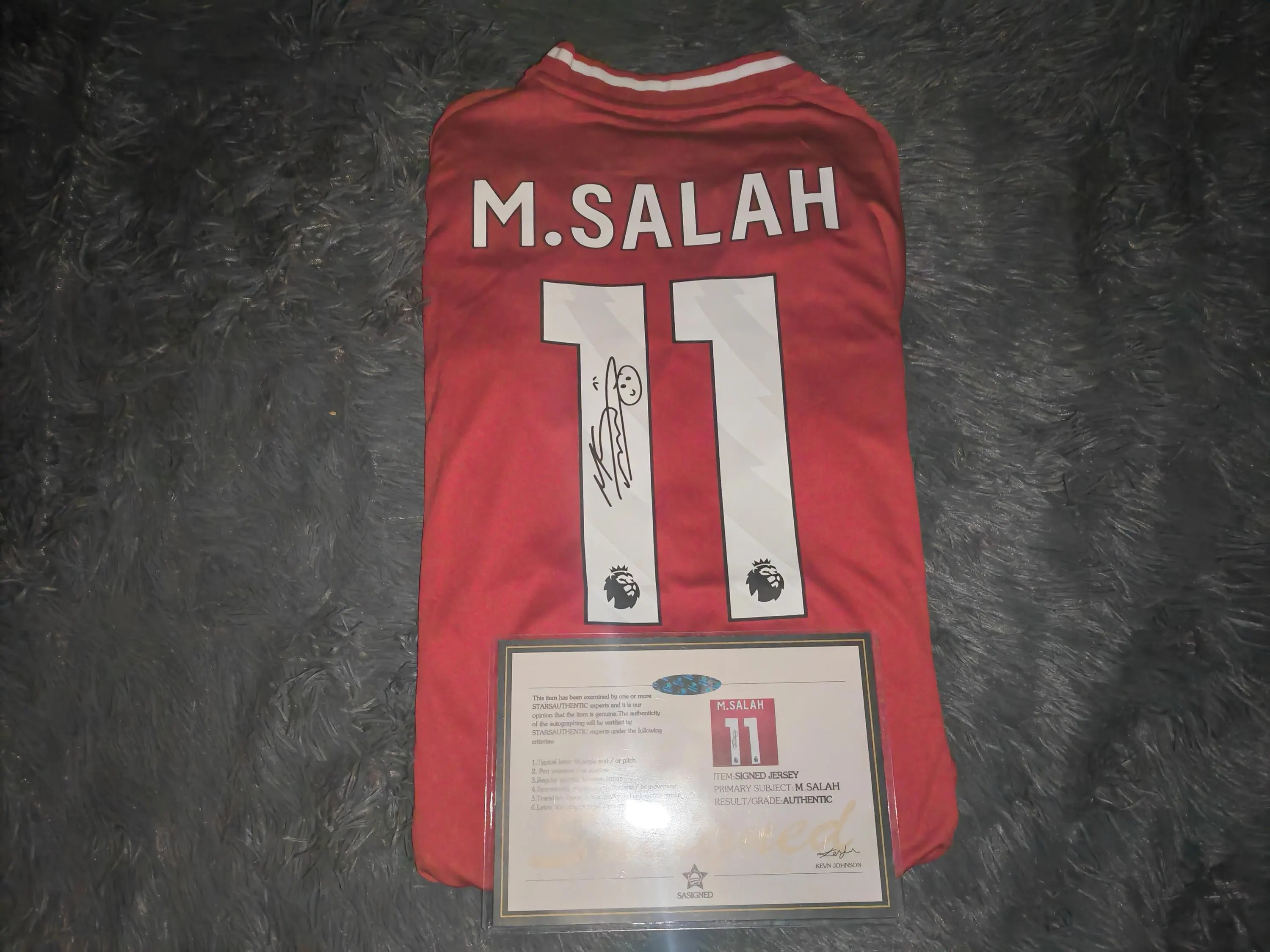 Mo Salah SIGNED Liverpool 25/26 FINAL Home Jersey/Shirt - COA - 2025