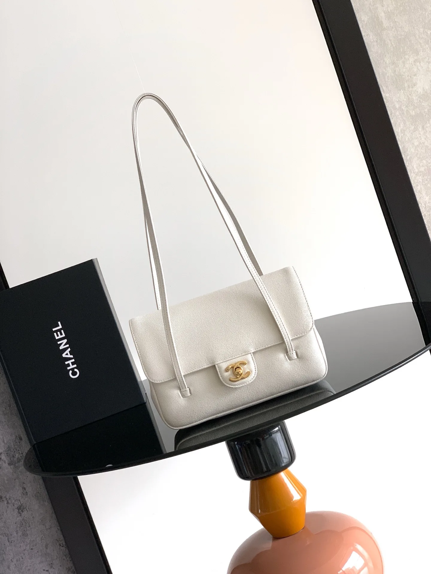 Chanel Grained Leather Top Handle Bag product photo from LabelPicks