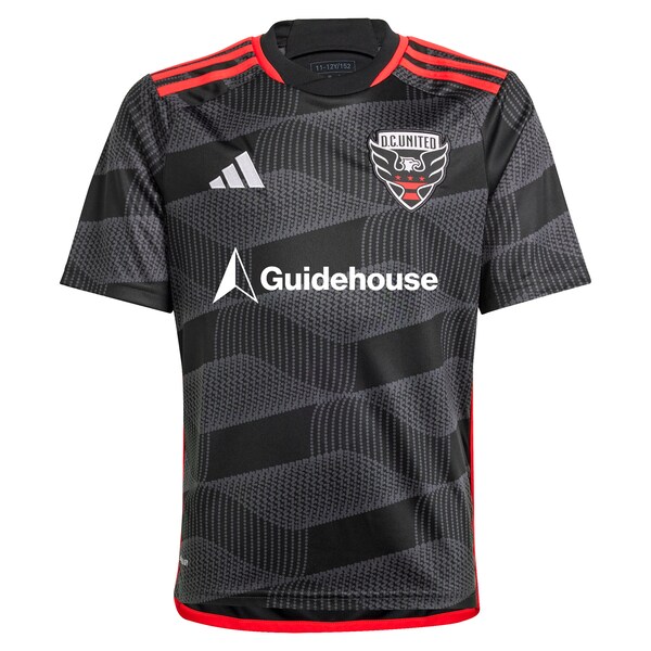 D.C. United adidas Youth 2024 The Icon Kit Replica Jersey – Black