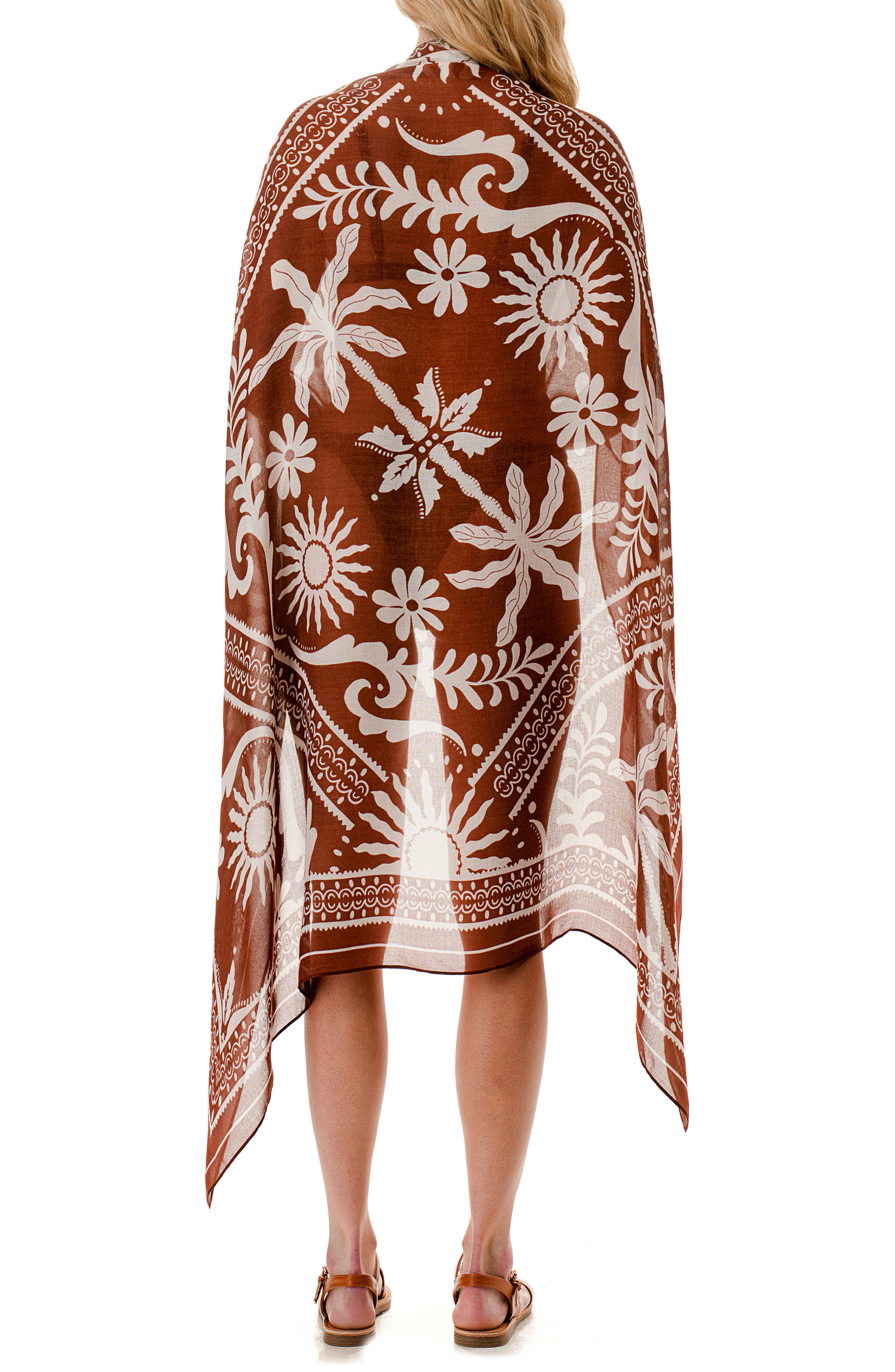 Nicole Miller Palm Print Sarong