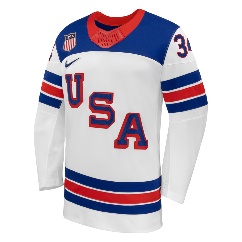 Auston Matthews USA Hockey Nike 2026 Away Replica Jersey - White