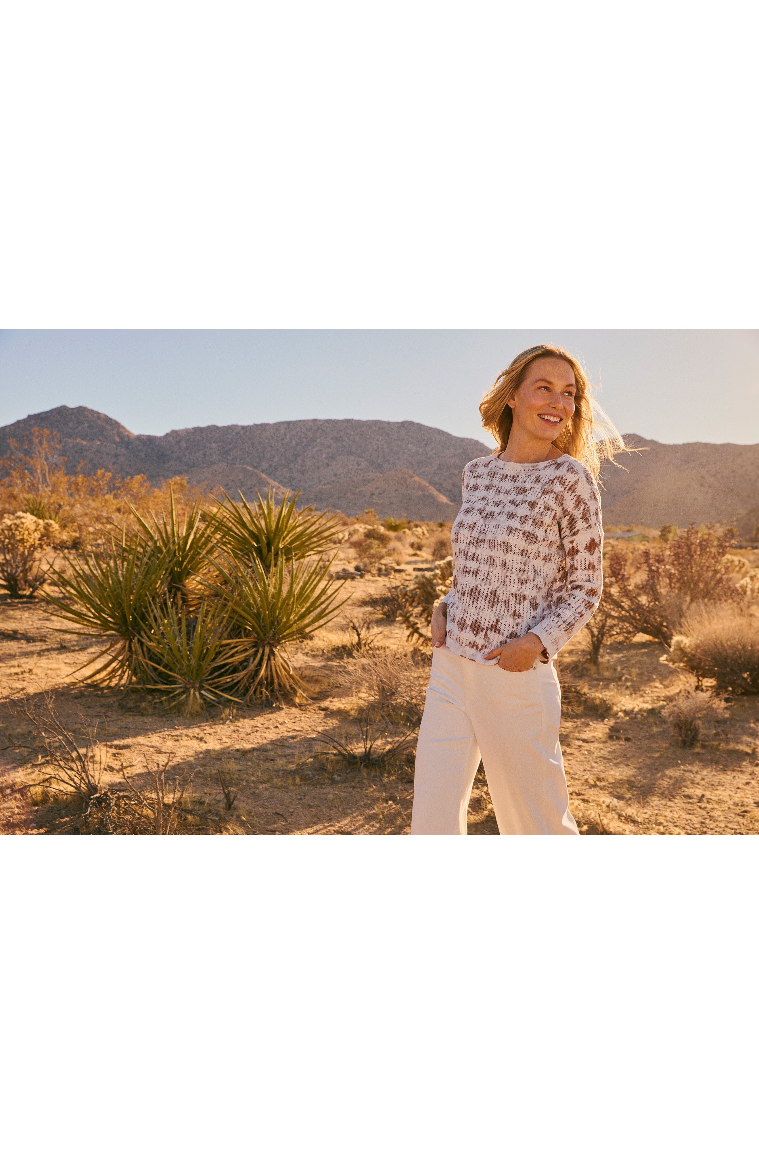 NIC+ZOE Texture Diamond Sweater