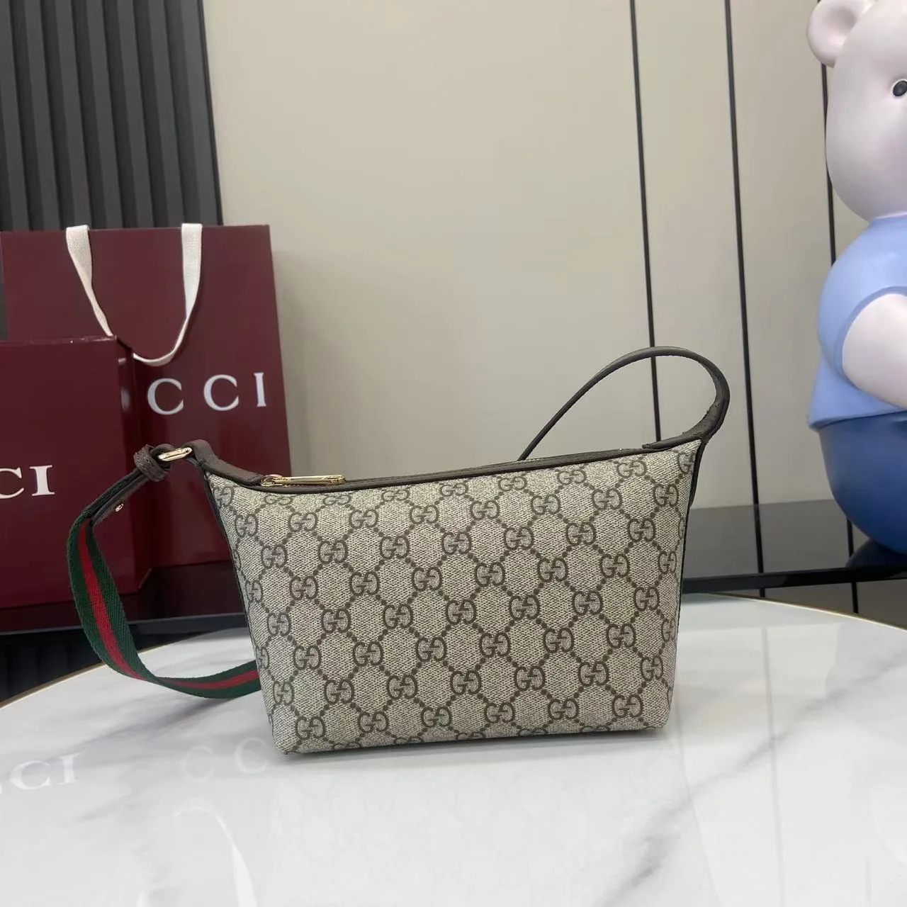 Gucci Ophidia Brown Monogram Canvas Crossbody Bag product photo from LabelPicks