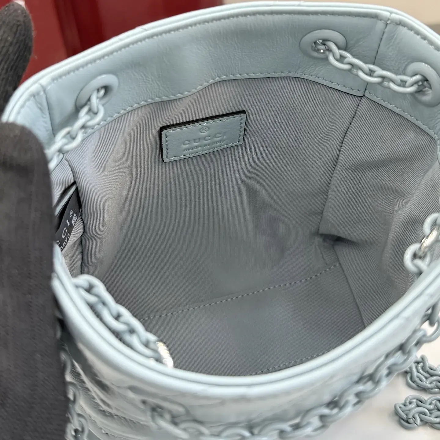 Gucci Marmont Blue GG Supreme Canvas Bucket Bag product photo from LabelPicks