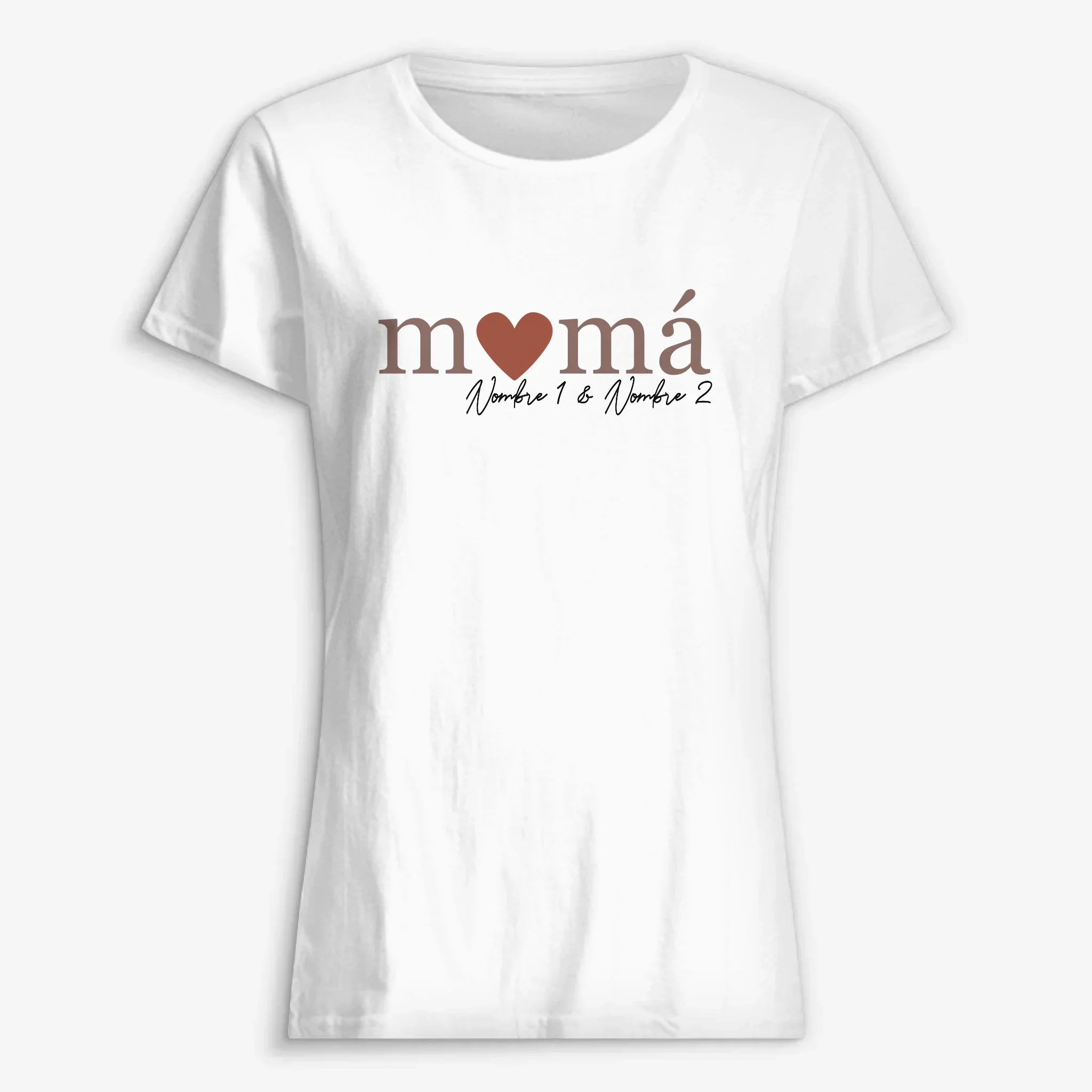 Personalizar Camisetas Para Mamá | Personalizado Regalo Para Madre | Mamá Abuela corazon