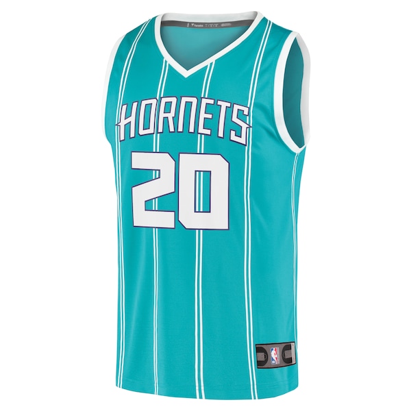 Gordon Hayward Charlotte Hornets  2020/21 Fast Break Replica Player Jersey Teal - Icon Edition