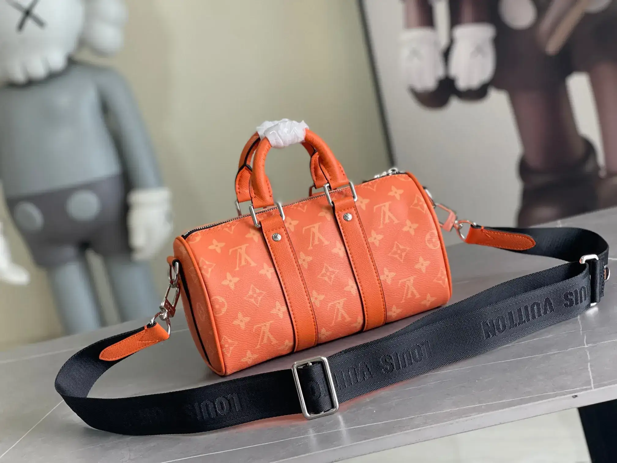 Louis Vuitton Canvas and Leather Keepall Tote Bag product photo from LabelPicks