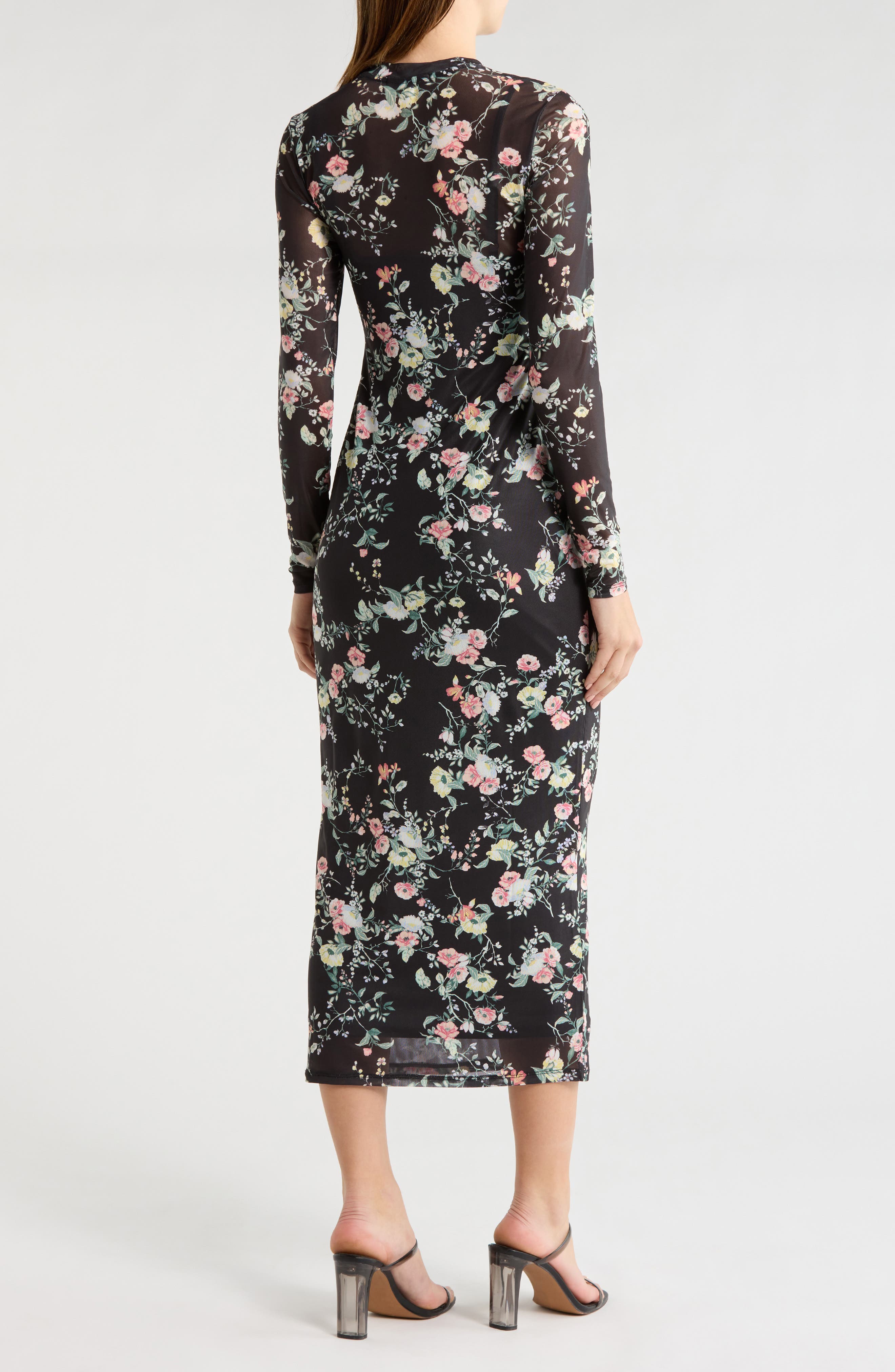 AFRM LOS ANGELES Brandi Floral Long Sleeve Dress