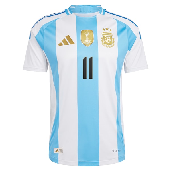 Angel Di Maria Argentina National Team adidas 2024 Home Authentic Jersey - White