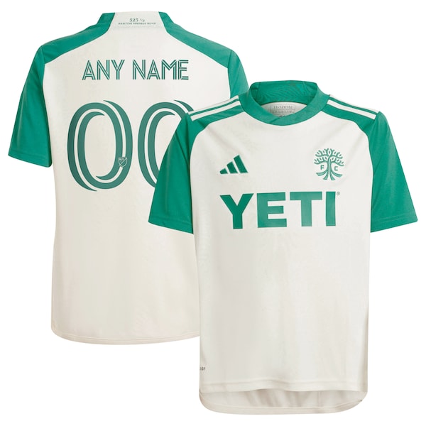 Austin FC adidas Youth 2024 The Armadillo Kit Replica Custom Jersey – Tan