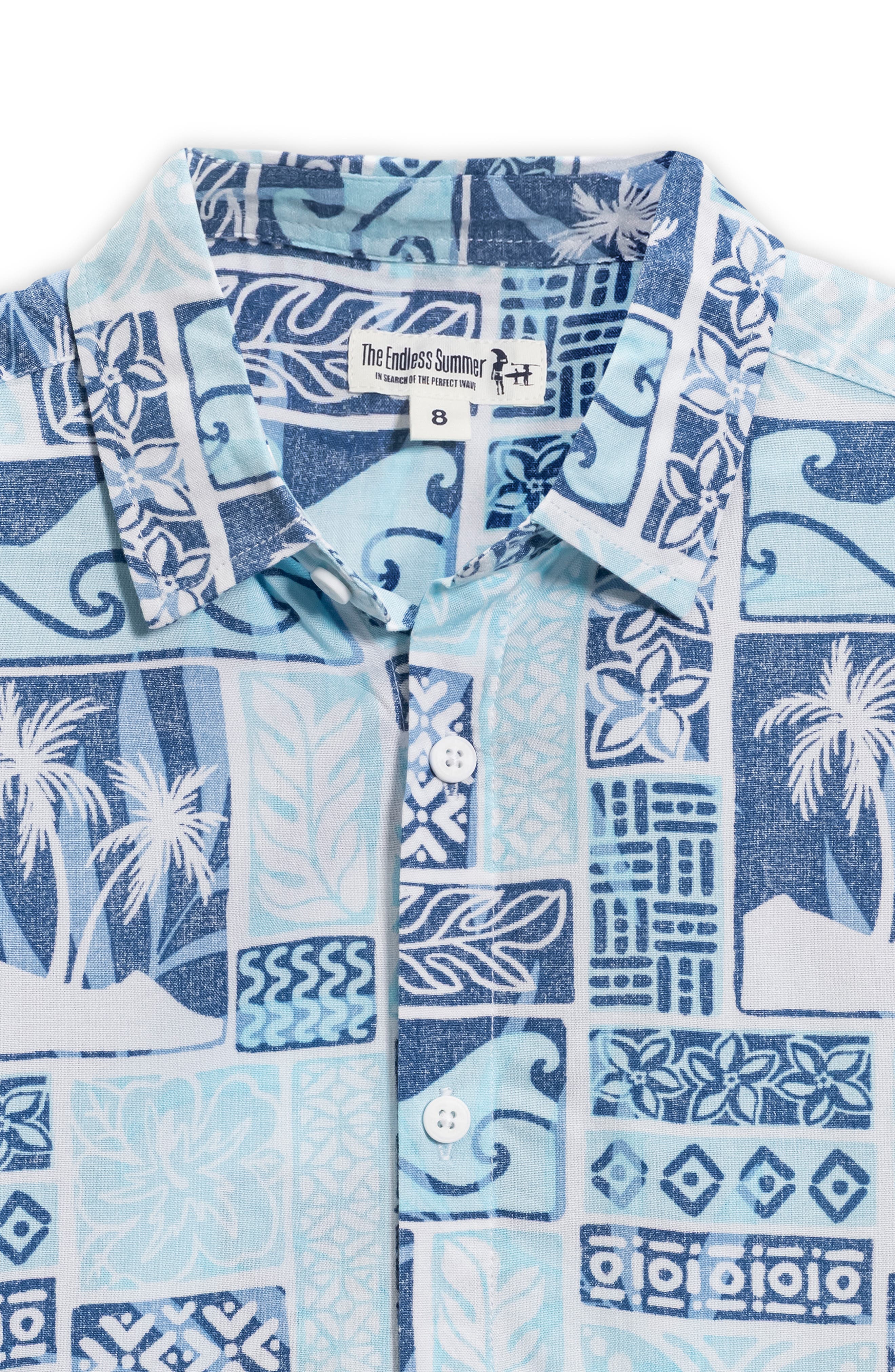 THE ENDLESS SUMMER Kids' Palm Button-Up Shirt
