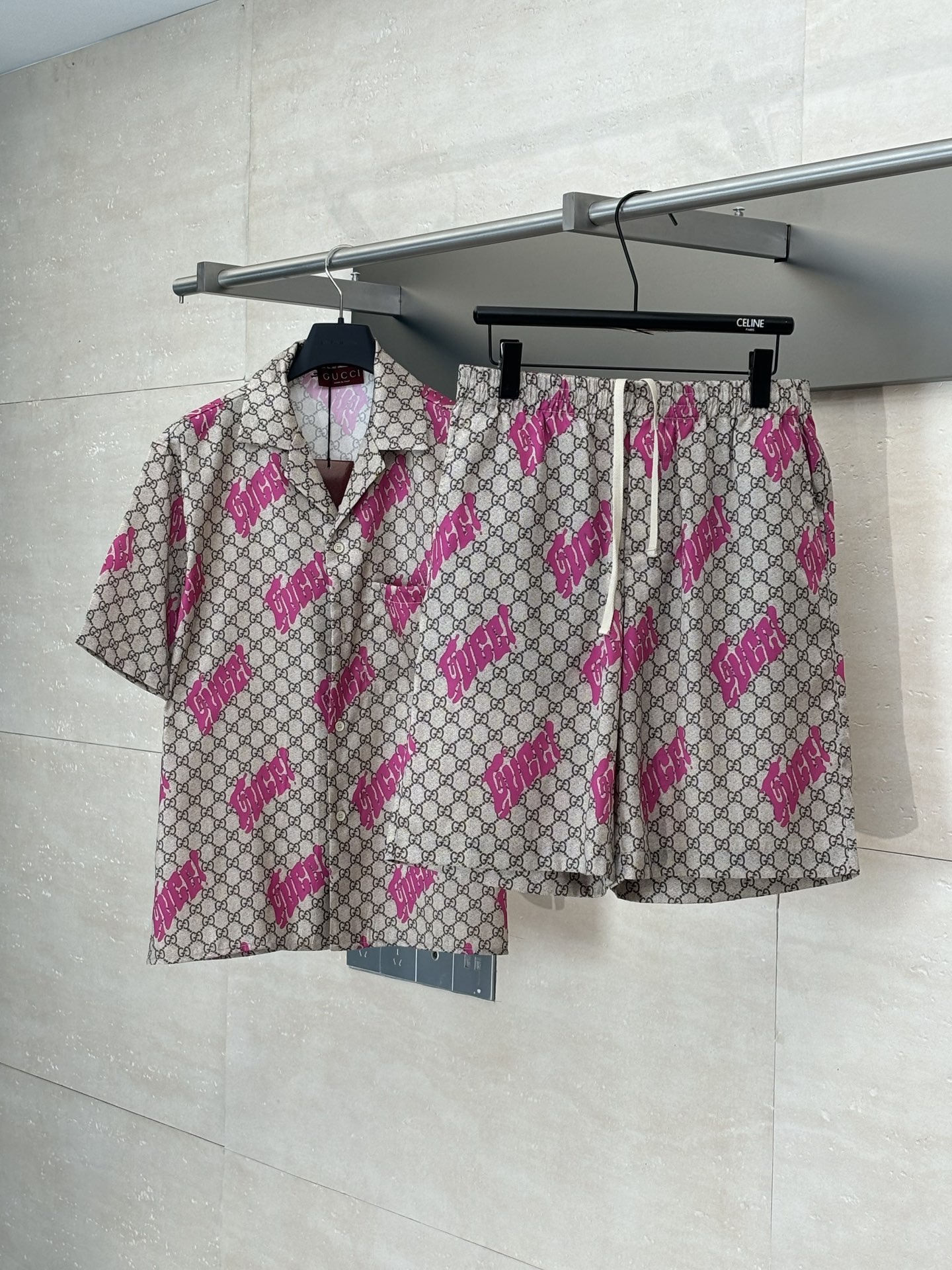 0320 casual looose shorts set