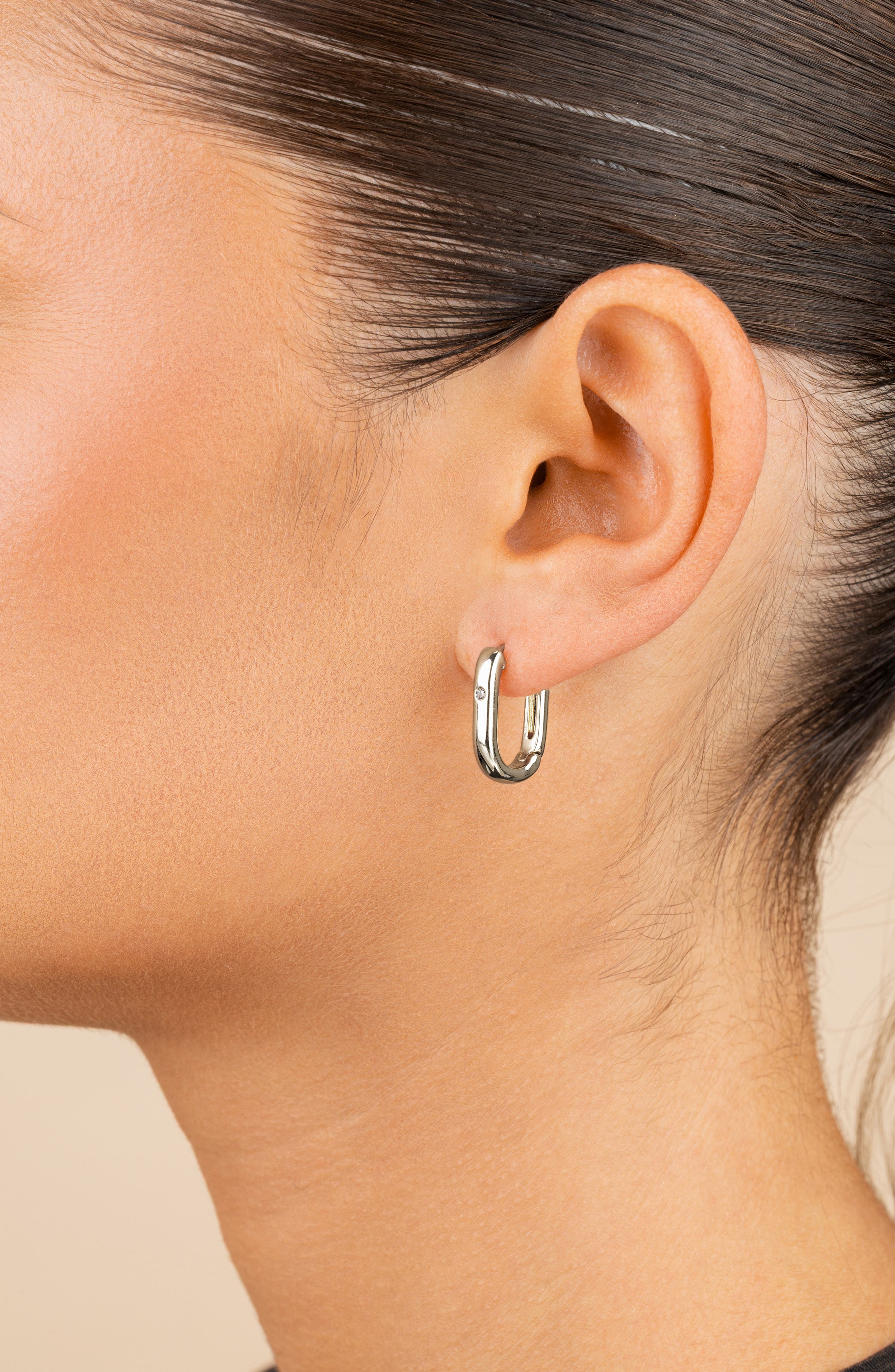 Sterling Forever Arlet Hoop Earrings