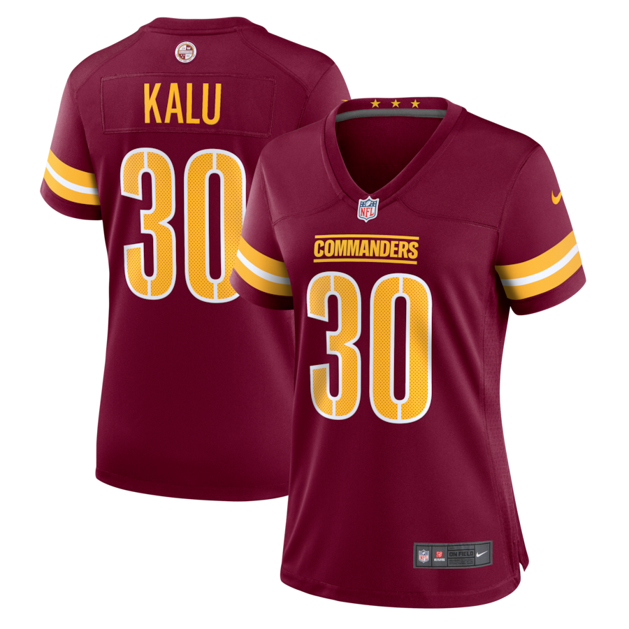 Joshua Kalu Washington Commanders Nike Women's  Game Jersey - Burgundy
