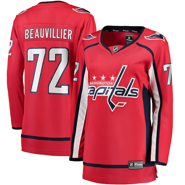Anthony Beauvillier Washington Capitals  Women's Home Breakaway Player Jersey - Red