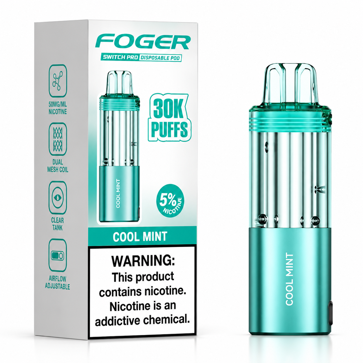Foger Vape Refill & Pods — Fogger Switch Pro 30K Replacement Pods.