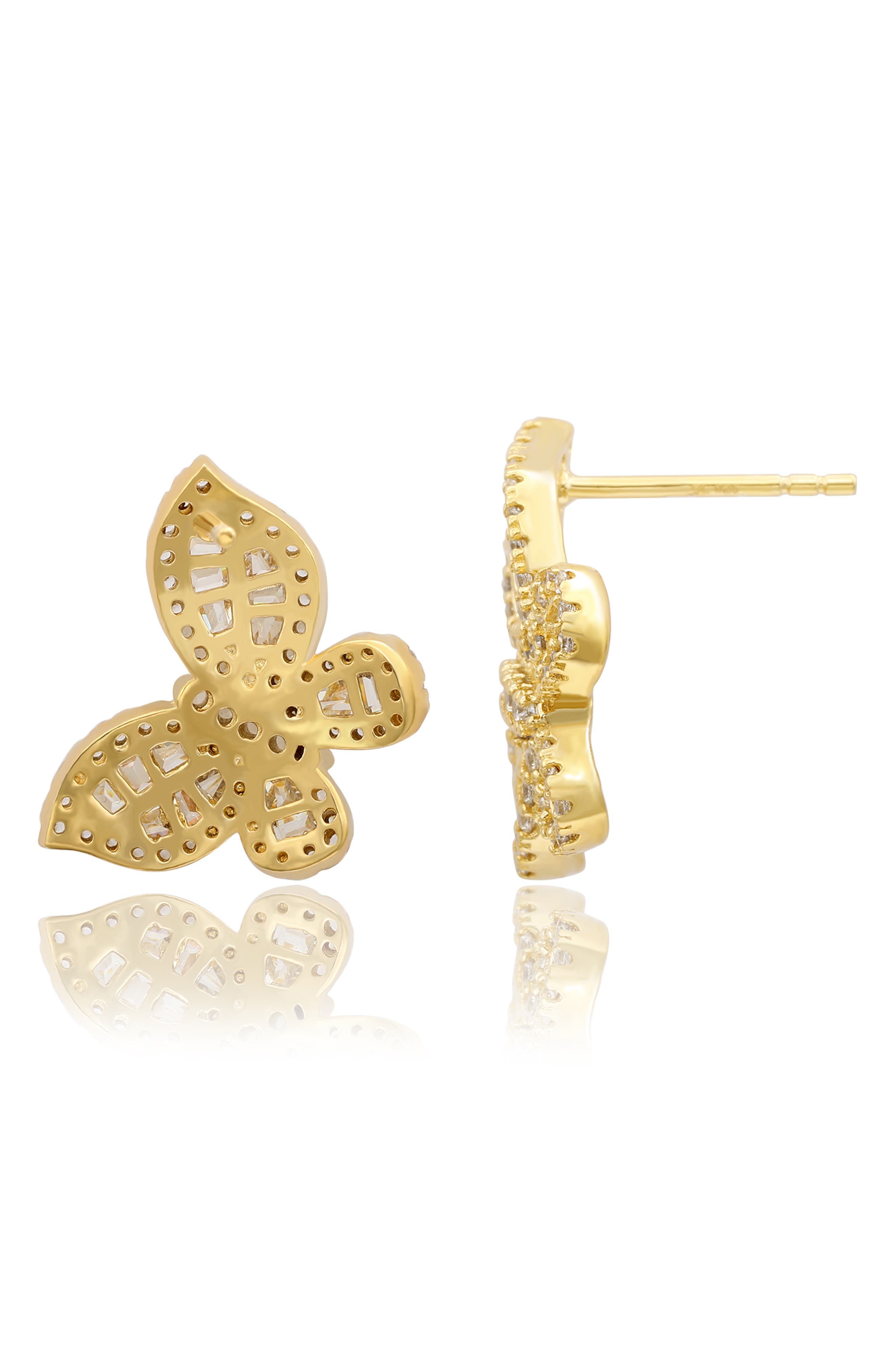 SUZY LEVIAN Butteryfly Stud Earrings