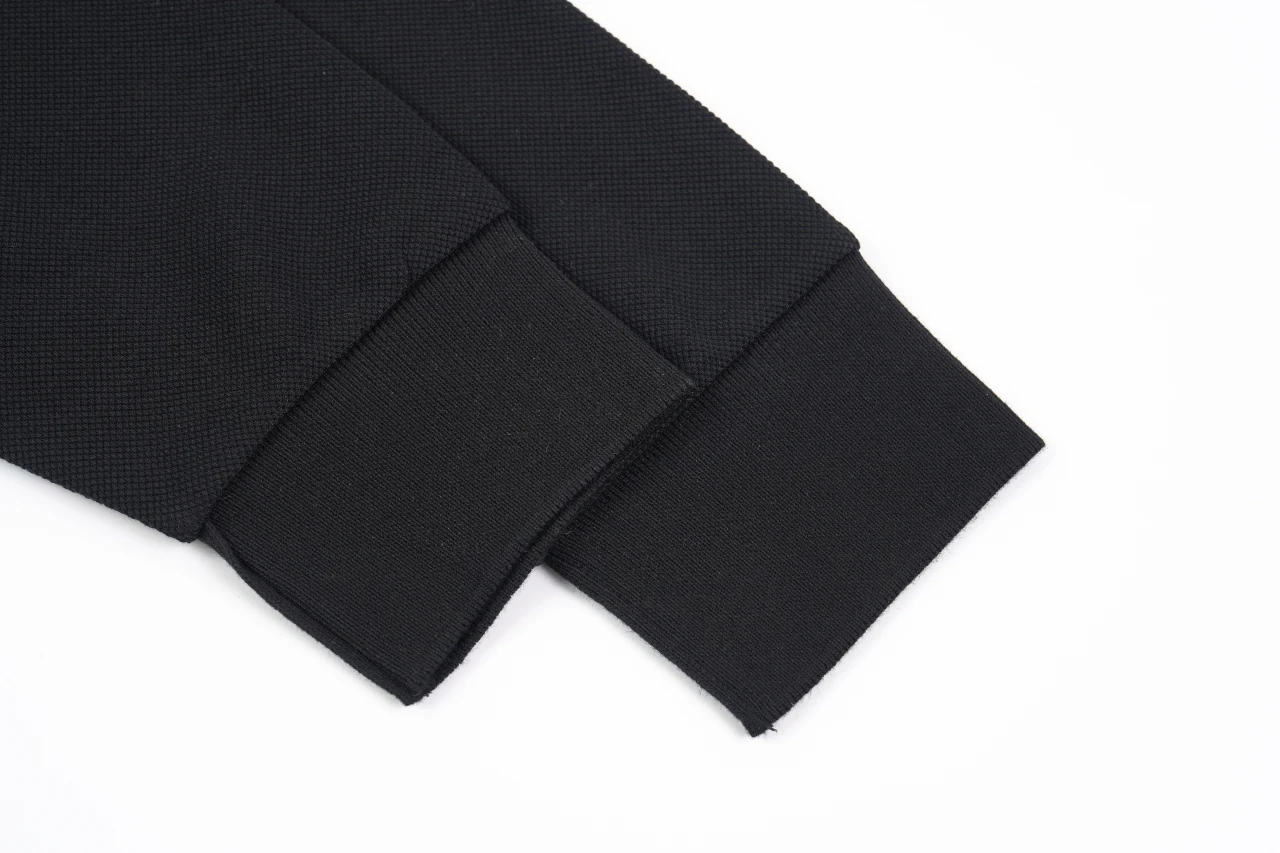 Miu Miu Black Logo Embroidered Long Sleeve Polo Shirt product photo from LabelPicks