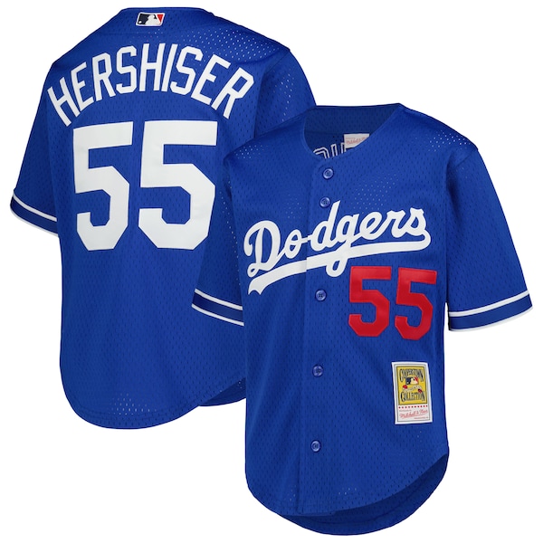 Orel Hershiser Los Angeles Dodgers Youth Cooperstown Collection Mesh Batting Practice Jersey - Royal