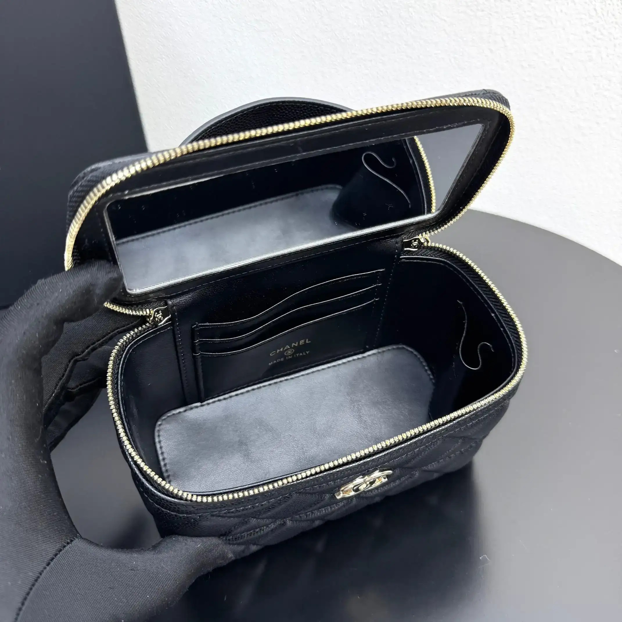 Chanel Black Calfskin Top Handle Bag product photo from LabelPicks