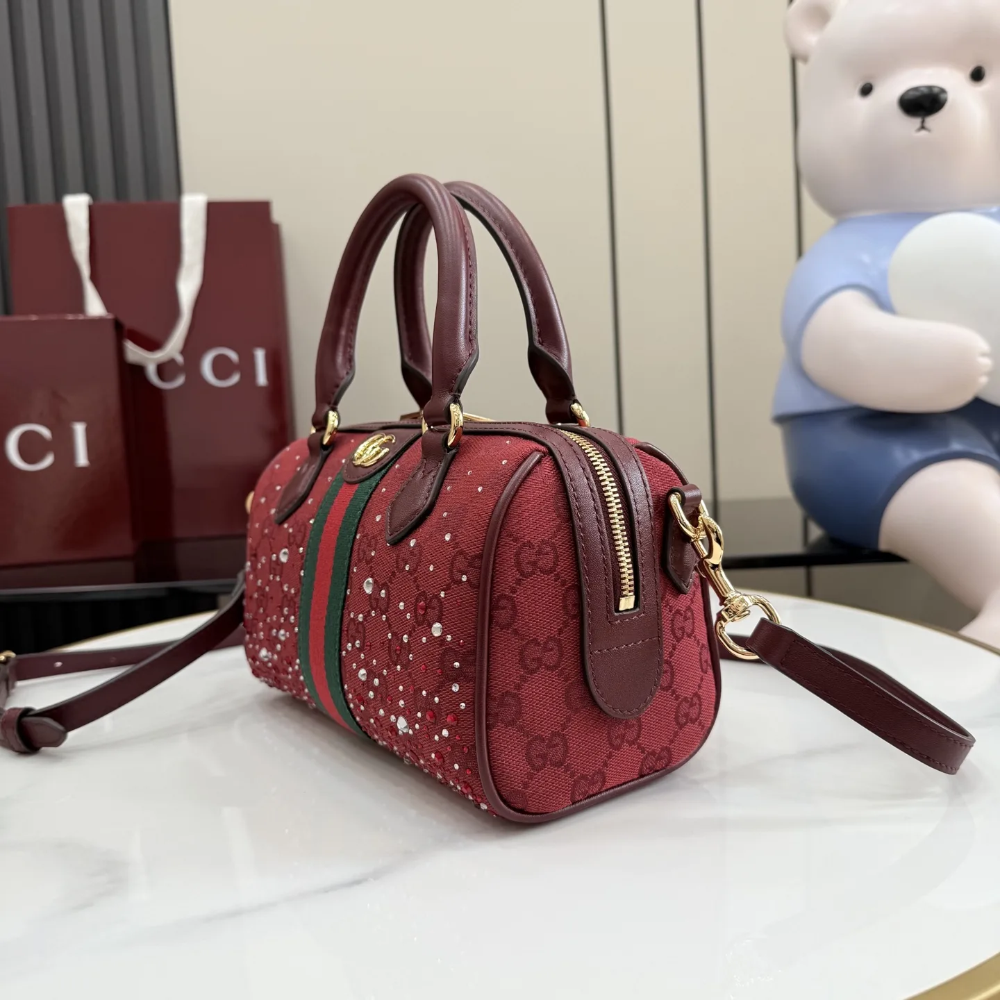 Gucci Ophidia GG Supreme Canvas Top Handle Bag product photo from LabelPicks