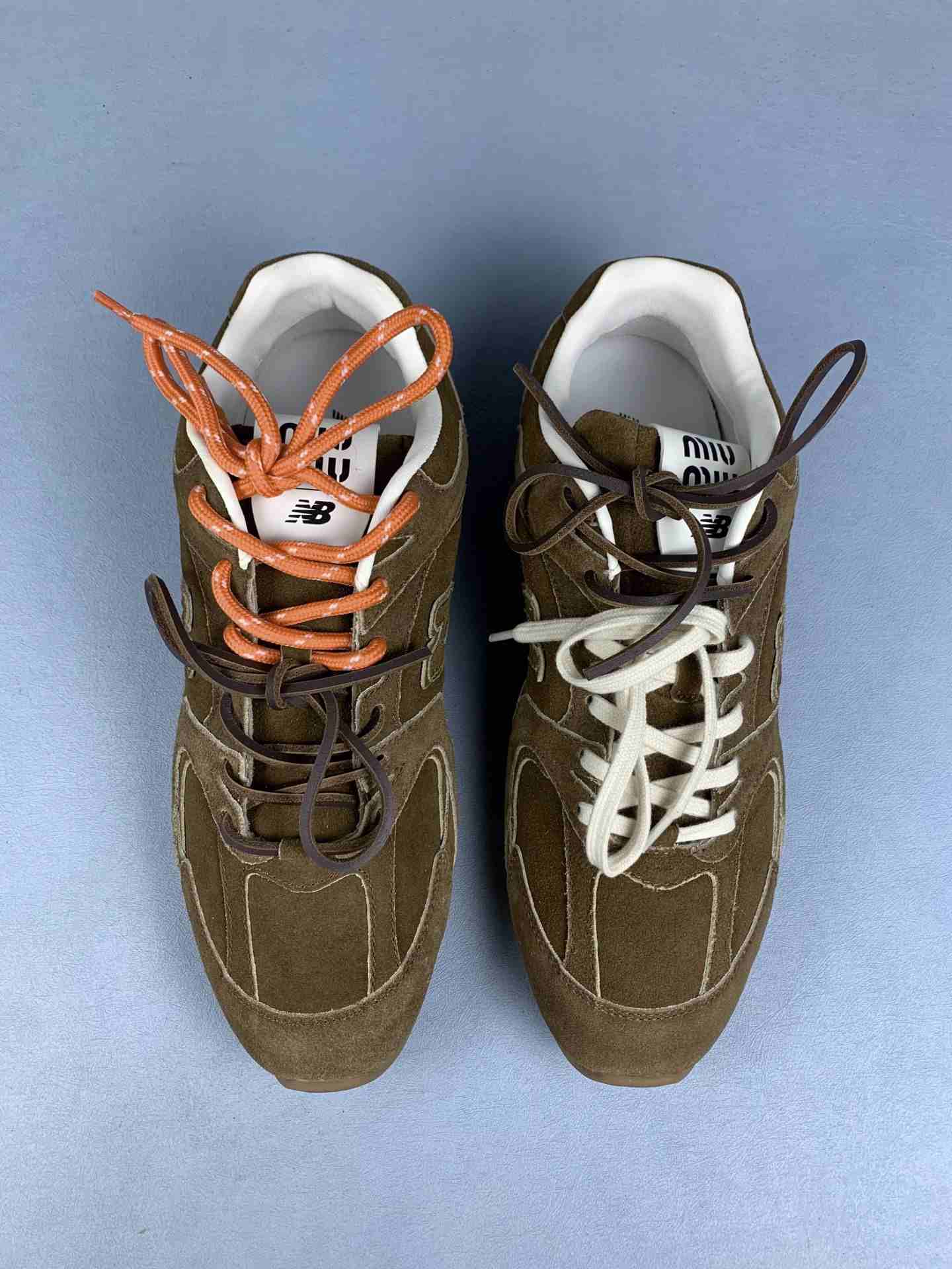 New Balance X Miu Miu 530 SL suede and mesh sneakers