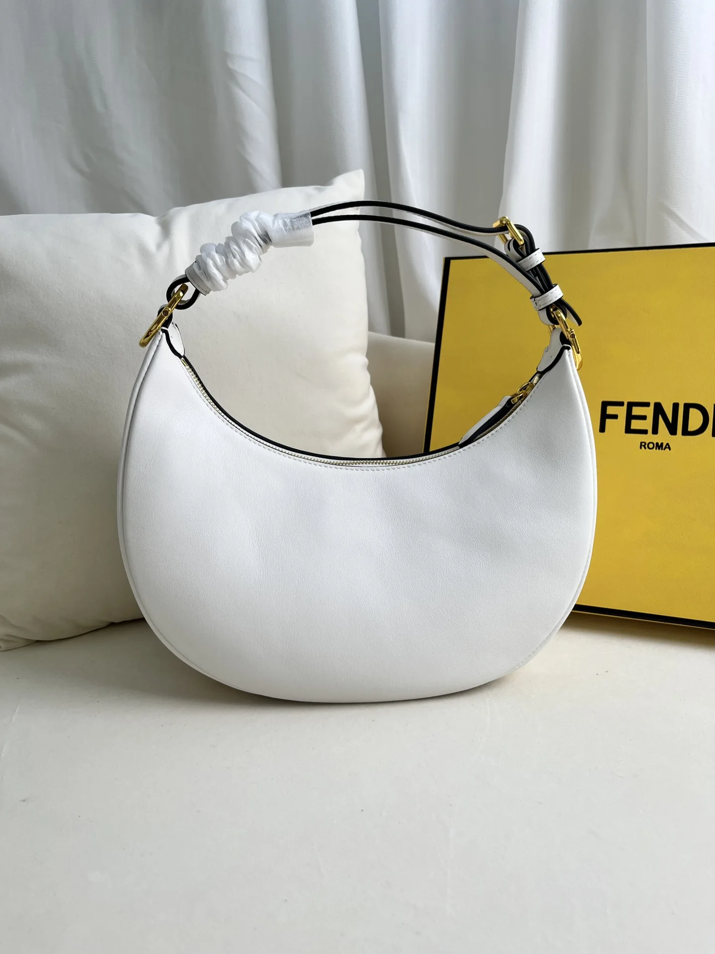 Fendi White Hobo Bag product photo from LabelPicks