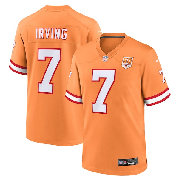 Bucky Irving  Tampa Bay Buccaneers Nike 50th Season Game Jersey - Creamsicle/White/Red