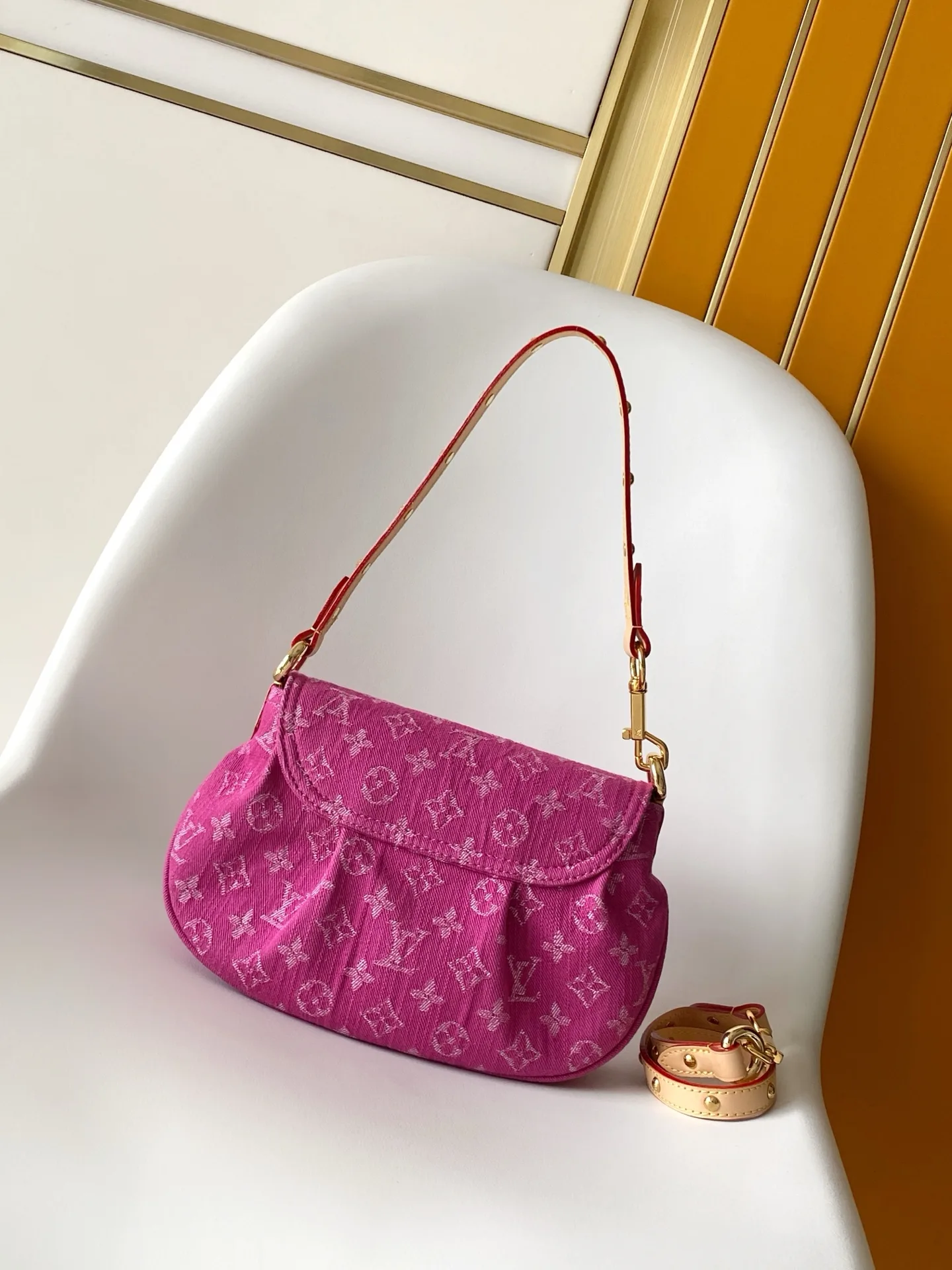 Louis Vuitton Blue Calfskin Shoulder Bag product photo from LabelPicks