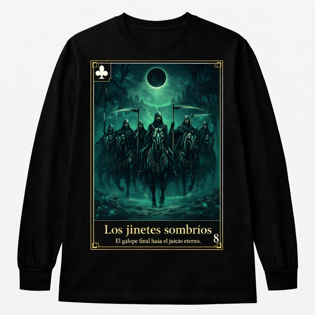 ♣ 8 — Los jinetes sombríos