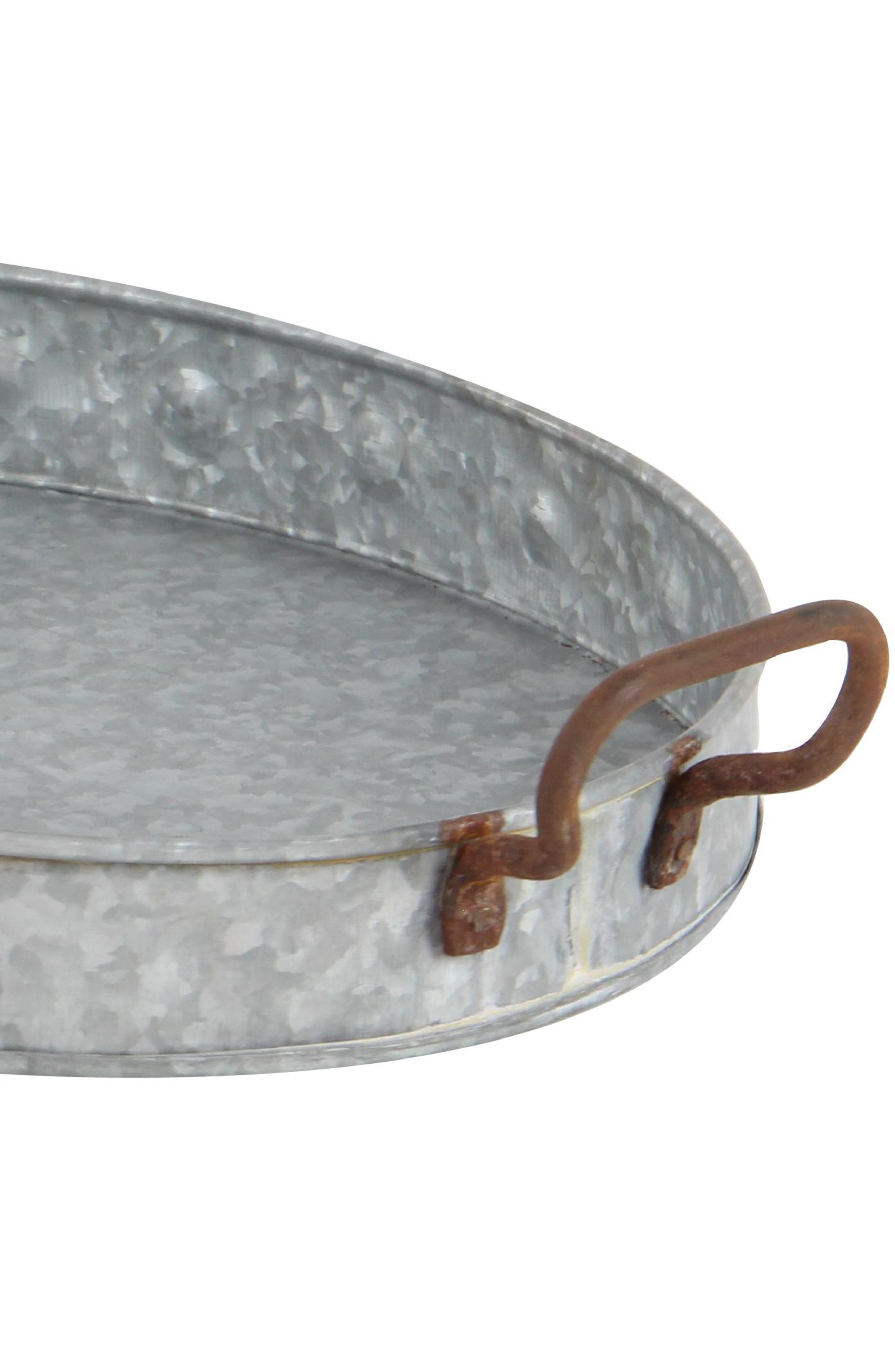 UMA Farmhouse Set of 3 Metal Trays