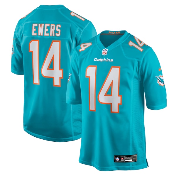 Quinn Ewers Miami Dolphins Nike Team Game Jersey -  Aqua