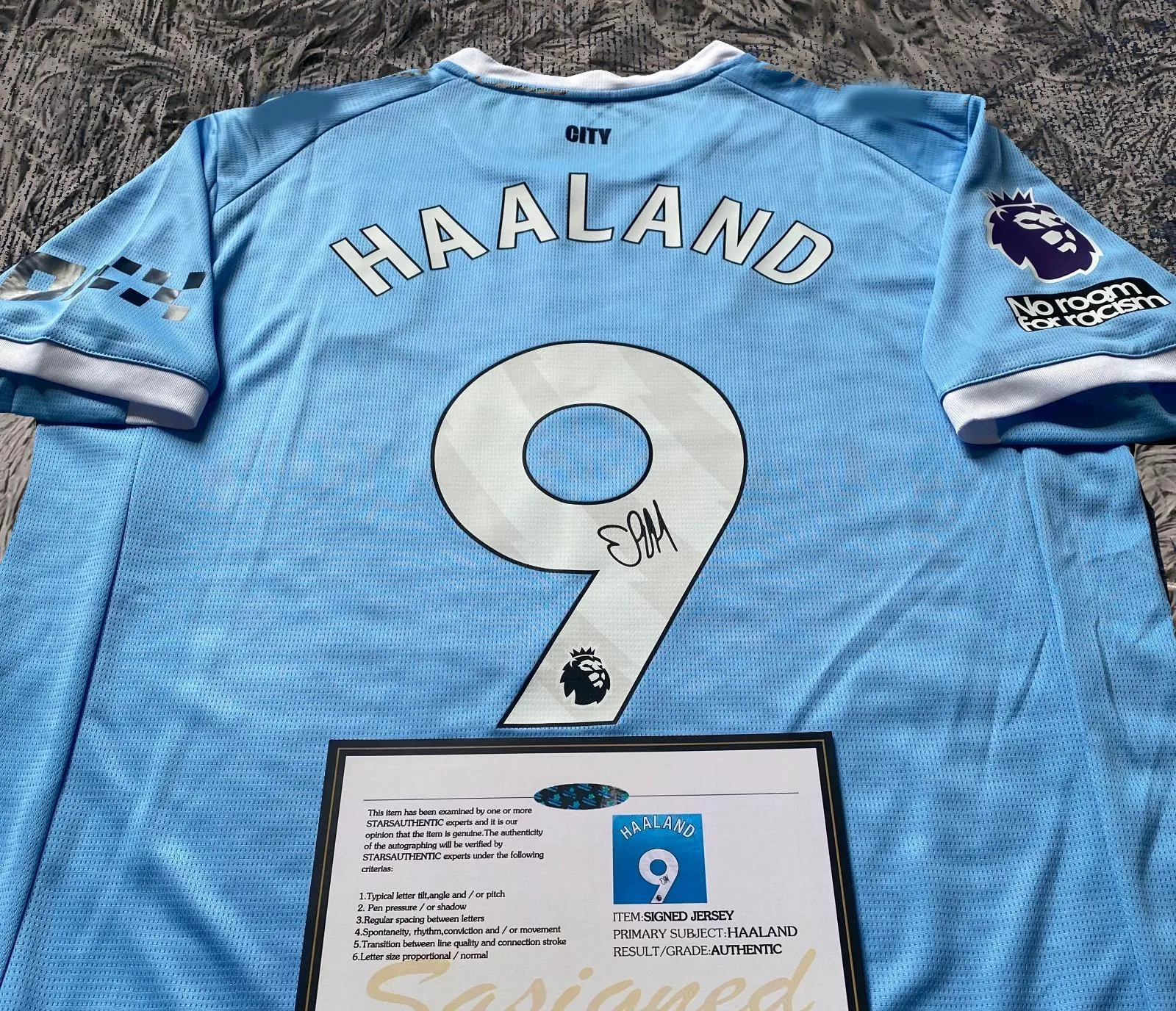 Erling Haaland SIGNED Man City 25/26 Home Jersey/Shirt - COA - 2025