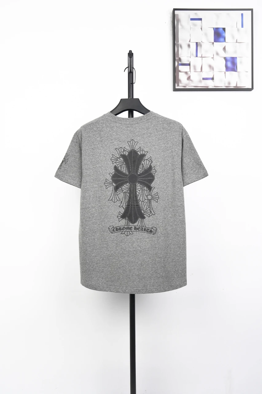 Chrome Hearts Grey Black Cross Arrowhead T-Shirt product photo from LabelPicks