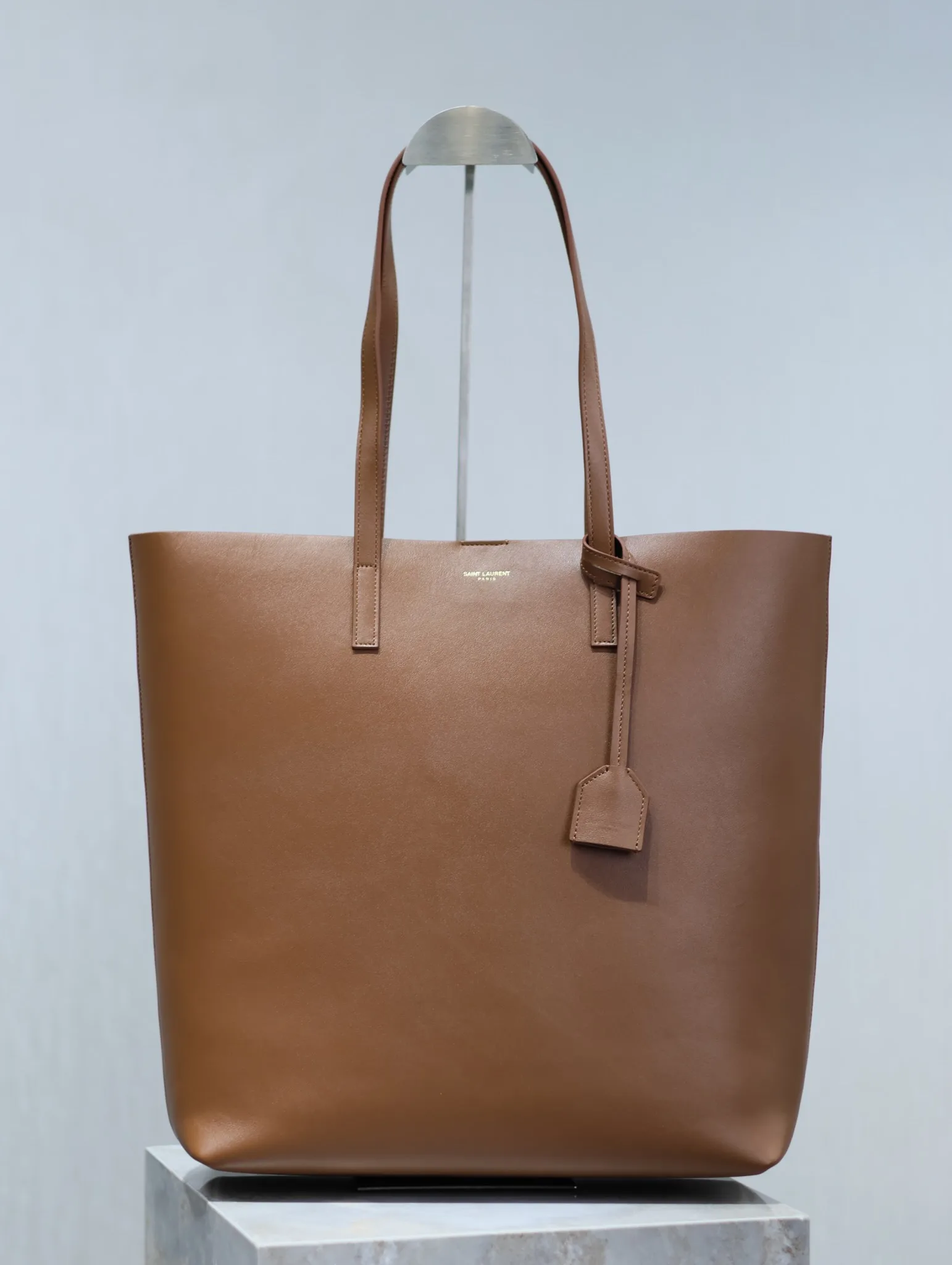 Saint Laurent Brown Calfskin Tote Bag product photo from LabelPicks