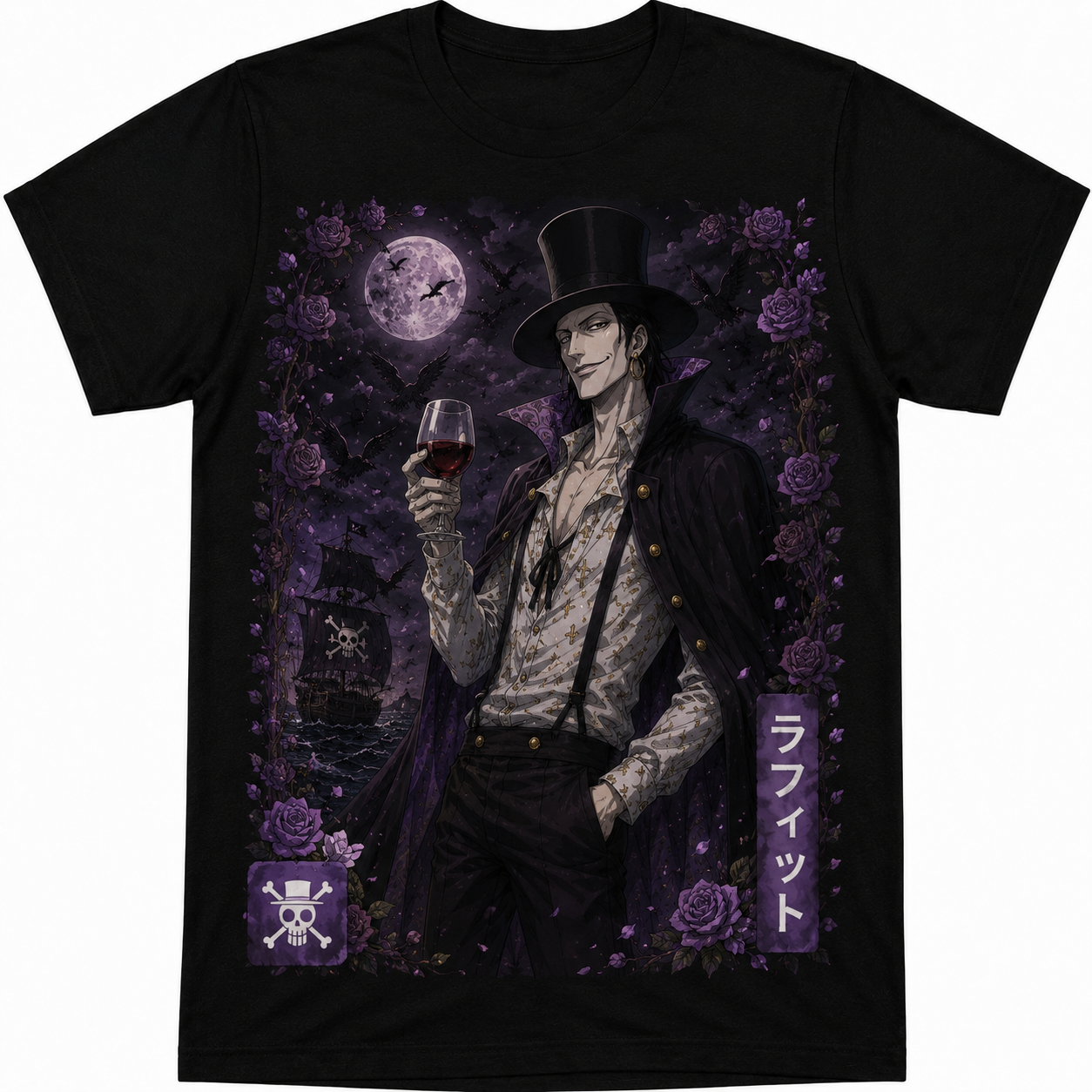 Remera Anime Laffitte One Piece Manga Corta